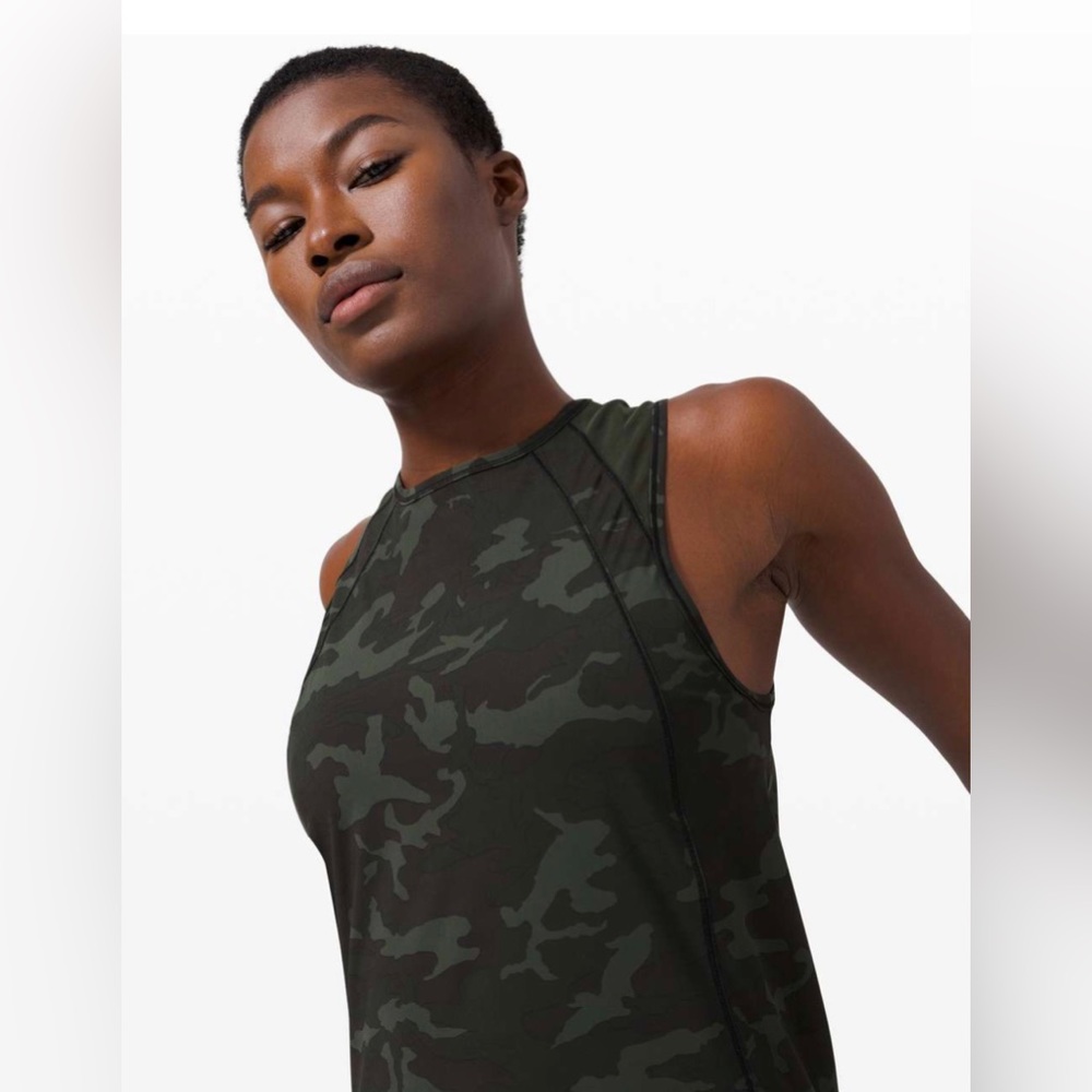 Mint Lululemon Sculpt Tank Incognito Camo Women’s Sz 6-8 Worn 2x - Picture 6 of 13